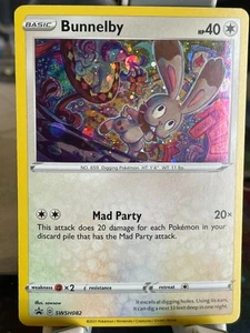 POKEMON BUNELBY #SWSH082 PROMO BLACK STAR KOSMOS HOLOFOIL KARTE - Bild 1 von 2