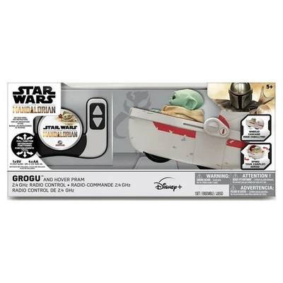 Star Wars The Mandalorian Grogu and Hover Pram 2.4 ghz Radio Control Yoda NewMat - Image 1 of 4