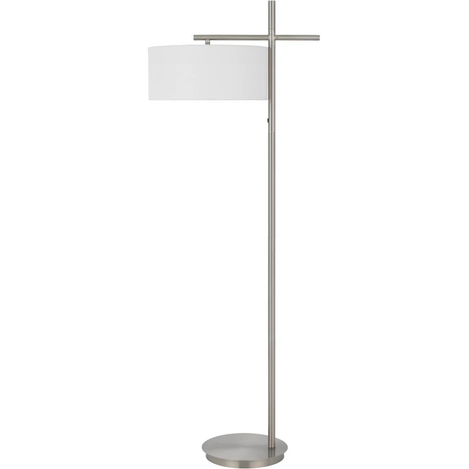 CAL Lighting & Accessories LA-8039FL Laval Floor Lamp Brushed Steel - Image 1 of 1