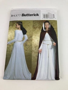Renaissance Medieval Historical Dress Cape Costume Sewing Pattern Sz 14-20 B4377 - Picture 1 of 4
