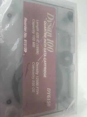 Dysan 100 DY6150 Quarter Inch Data Cartridge Data Cartridge 150 MB - Image 1 of 3