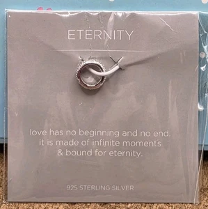 ORIGAMI OWL 925 STERLING SILVER "ETERNITY" CORE CHARM PENDANT NWT - Picture 1 of 2