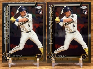 ISAAC COLLINS Rookie LOT | 2025 Topps Chrome Milwaukee BREWERS #92 - Picture 1 of 2