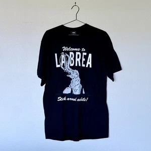 Stussy Union Tshirt XL Los Angeles Welcome To Le Brea New With Tags Black - Picture 1 of 10