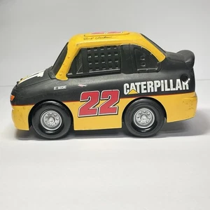 ERTL NASCAR #22 Caterpillar Car Ward Burton 2002 Pullback Toy 8” Black Yellow - Picture 1 of 9