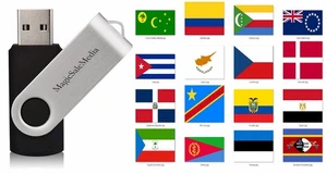 Flaggen der Welt - Länder Nationen Territorien & Regionen - 237 Bilder auf USB - Bild 1 von 12
