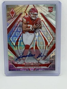 2024 Panini Phoenix Jaden Hicks Pandora Autograph Rookie #187 Chiefs - Picture 1 of 2