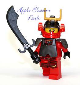 NEW Lego Ninjago Red SAMURAI X NINJA MINIFIG - Nya Female Minifigure 9448 9566