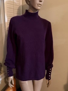 EDELFASER 100% KASCHMIR PULLOVER BAUSCHÄRMEL GR XL - Bild 1 von 5