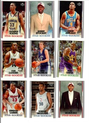 14 card lot 2007-08 Upper Deck Basketball Star Rookies Noah, Hawes, Davis B107 - Image 1 of 4