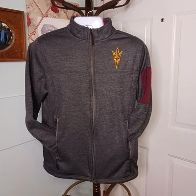 Куртка на молнии Arizona State ASU Sun Devils Colosseum средний размер угольно-серая  - Изображение 1 из 4