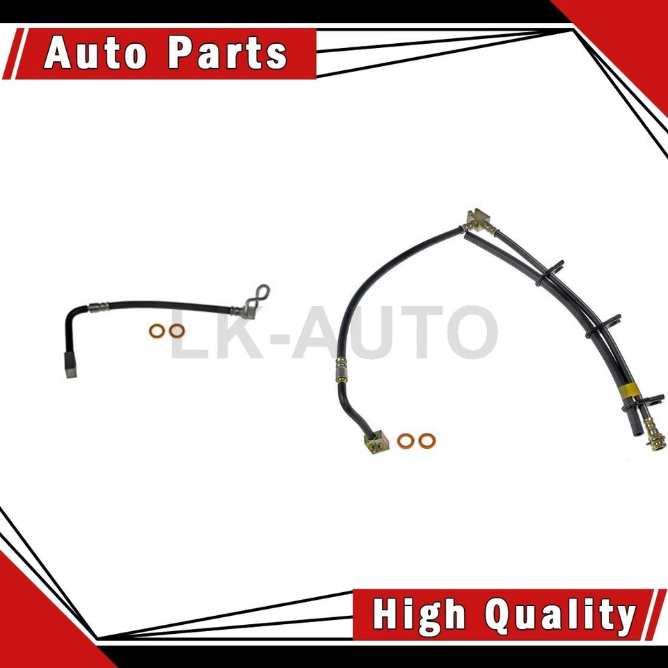 2 líneas de freno de manguera hidráulica de freno trasero para Ford E-150 E-150 Club Wagon 2004 Foto 1 de 4
