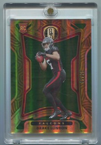 2022 GOLD STANDARD  DRAKE LONDON EMERALD GREEN FOTL  RC ROOKIE SSP #/11