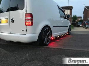 Side Bars + Amber LEDs For Volkswagen Caddy 2010 - 2015 Stainless Accessories - Picture 1 of 12
