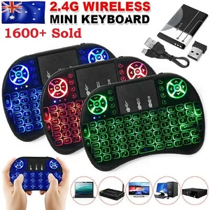 Mini Wireless Remote Keyboard for Smart TV Android Box i8 2.4GHz with Touchpad - Picture 1 of 10