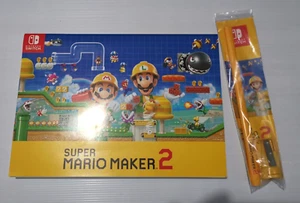 Nintendo Switch - Super Mario Maker 2 Drawing Pad with Pencil & Sharpener NEW - Picture 1 of 5