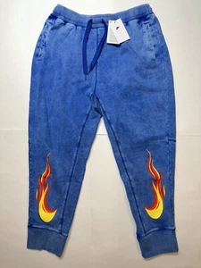 Neu Nike Herren Large Game königsblau Jogginghose Sweatpants Flammen Grafik schmal zulaufendes Bein - Bild 1 von 8