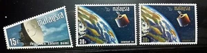 RARE MALAYSIA 1970 SATELLITE EARTH STATION SG 61 - 63 MNH OG FRESH - Picture 1 of 1