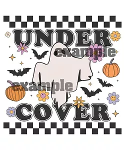 Halloween # 70 - T Shirt Iron On Transfer - Ghost - Under Cover - Picture 1 of 1