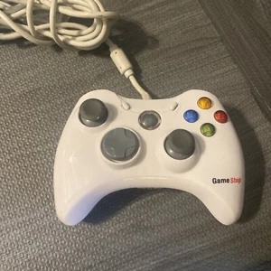 Xbox 360 Game Controller Game Stop White Wired - Picture 1 of 3