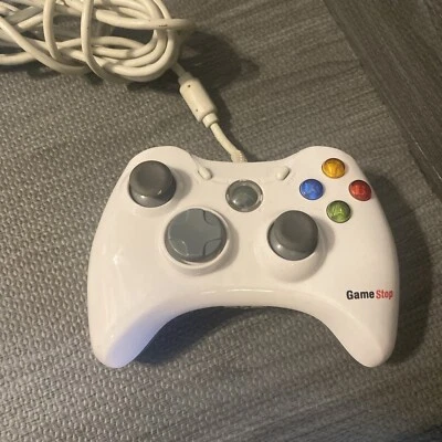 Xbox 360 Game Controller Game Stop White Wired - Image 1 of 3