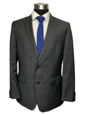 Blazer esportivo Marc Anthony masculino lã cinza ajuste moderno 44R - Imagem 1 de 4