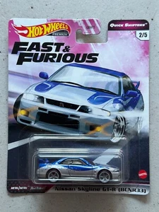 Hot Wheels Fast & Furious NISSAN SKYLINE GTR R33 cambi rapidi Tokyo Drift - Foto 1 di 4