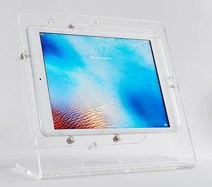 Tablet Acrylic Anti-Theft Security EZ Desktop Stand for Store Display Kiosk POS  - Picture 1 of 36