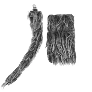 1 Set Animal Halloween Cosplay Costume Wolf Cosplay Gloves Tail Photo Prop - Picture 1 of 12