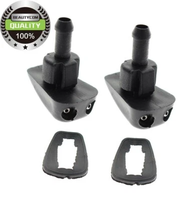2X Windshield Washer Sprayer Nozzle For Tacoma Camry Civic Focus RX-7 Impreza Ra - Image 1 of 4