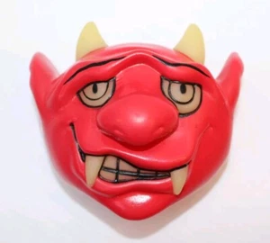 Vintage 1987 Dakin Glow in Dark Red Devil Türknauf Abdeckung Halloween 4" Retro - Bild 1 von 13