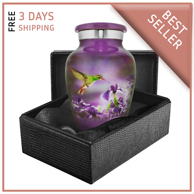 Natures Peace Hummingbird Small Keepsake Urn For Human Ashes - 1 Urn With Case • 21.87€