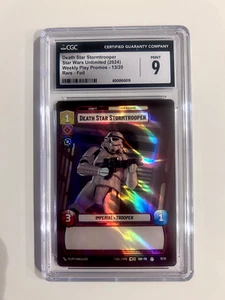 Star Wars Unlimited Death Star Stormtrooper Foil Promo - CGC 9 - Imagen 1 de 1