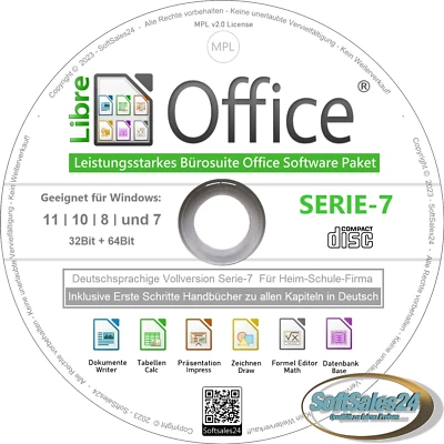 ✅ OFFICE SOFTWARE SUITE PAKET TEXT SCHREIB PROGRAMM CD FÜR WINDOWS 7-8-10-11 🔥 - Bild 1 von 4