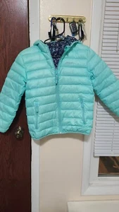 Eddie Bauer Childs girls down reversible jacket size 10/12 - Picture 1 of 12