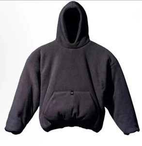 Yeezy Gap Balenciaga Polar Fleece Black Padded Hoodie Men’s Size M - Bild 1 von 6