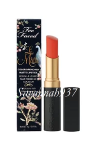 Too Faced La Matte Color Drenched Matte Lipstick - The New Black - NIB - Picture 1 of 3