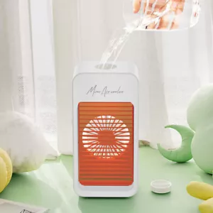 USB Rechargeable Desk Tower Cooling Fan ,Humidifier 3Speeds Adjustable LED Light - Picture 1 of 22