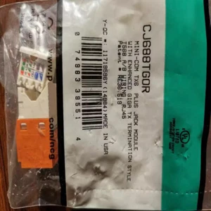 50PCS NEW FOR PANDUIT CJ688TGOR Class Six Data Module JACK Module - Picture 1 of 1