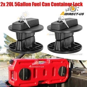 Pair Lock for 20L Fuel Tank Gas Container Gasoline Pack Mounting Bracket Holder - Foto 1 di 8