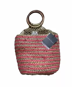 Nanette Lepore Clemintine Jute Bucket Shoulder Bag $68.00 - Picture 1 of 12