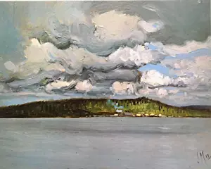 J.E.H MacDonald Lake Cecebe Landscape Original Art Print Book Plate 9 - Picture 1 of 3
