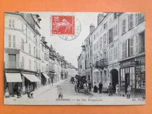 Alte Postkarte 1900 TONNERRE Yonne La RUE ROUGEMONT Maison BEURDELEY - Bild 1 von 2