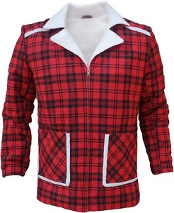 Deadpool Wade Wilson Rosso Sherpa Pelliccia Giacca Costume per Uomo e Donna - Foto 1 di 10
