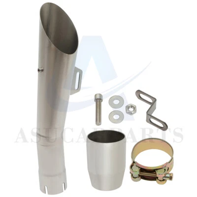 Motorcycle Exhaust Muffler Pipe Connect Tail Pipe Slip On For YAMAHA YZF-R6 - Image 1 of 4