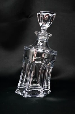Decanter Vodka  Whiskey Cognac 23 oz / 700 ml Wine Carafe Czech Bohemian Crystal - Image 1 of 4