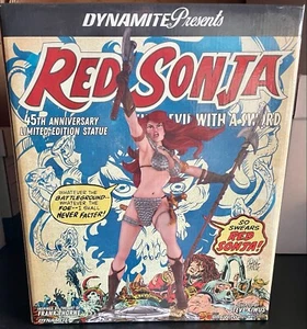 Estatua Red Sonja 45 Aniversario Frank Thorne Edición B&W Limitada 250 Dinamita - Imagen 1 de 2