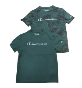 Champion Youth Boys 2 Pack Active Tees Green - Picture 1 of 1