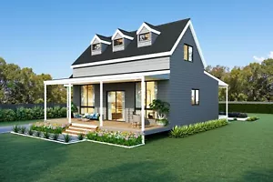Rosemei Saturn 2-3 bedroom 190m² Steel Frame Cape Cod Home w/- Tandem Carport - Picture 1 of 14