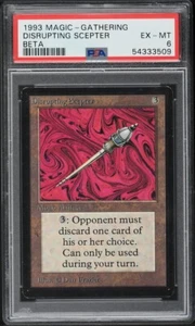 Disrupting Scepter | Beta | Magic The Gathering 1993 Magic The Gathering | PSA 6 EXCELENTE - Imagen 1 de 2